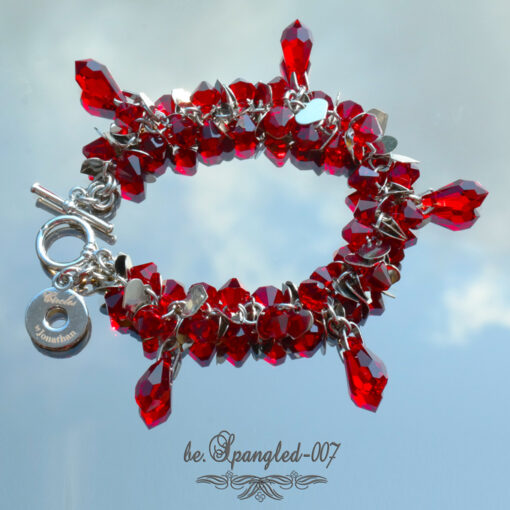 be.Spangled-201307 Heart Spangles w/ Teardrop Pendant