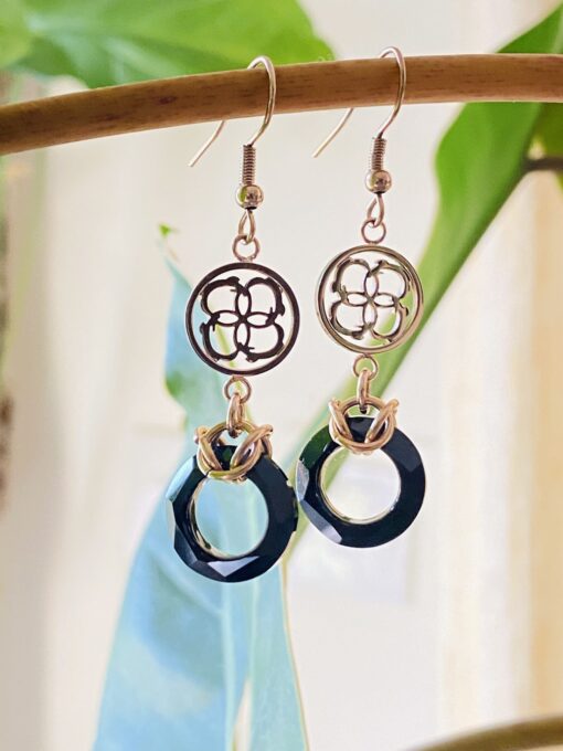 Cosmic Earrings Black Jet - Image 2